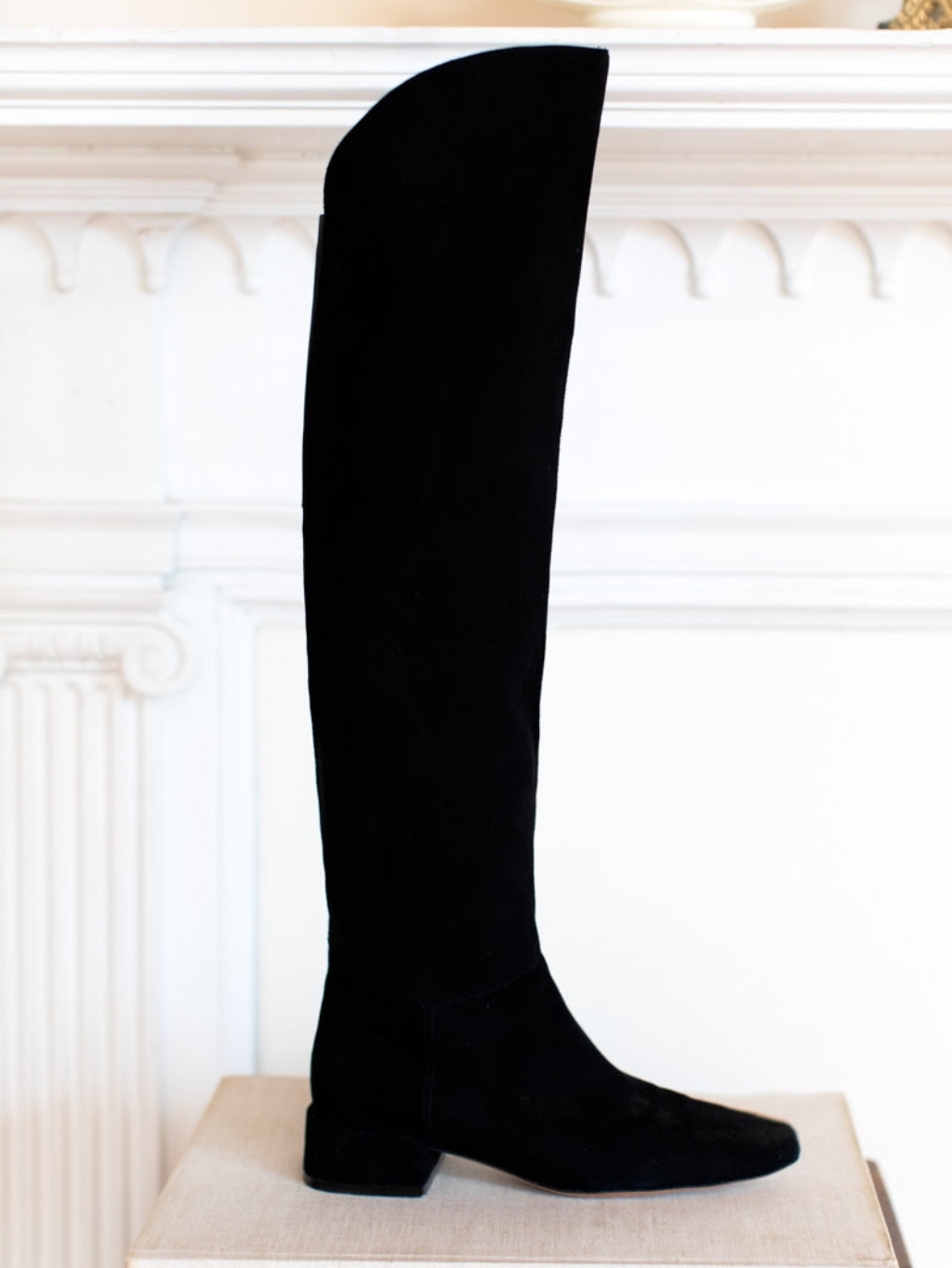 Emerson Fry Black Over-The-Knee Suede Boots